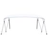 vidaXL 4 Bow Bimini Top White 243x(230-244)x137 cm