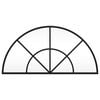 vidaXL Wall Mirror Black 60x30 cm Arch Iron