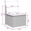 vidaXL Garden Sofa Set 6 pcs Grey Poly rattan