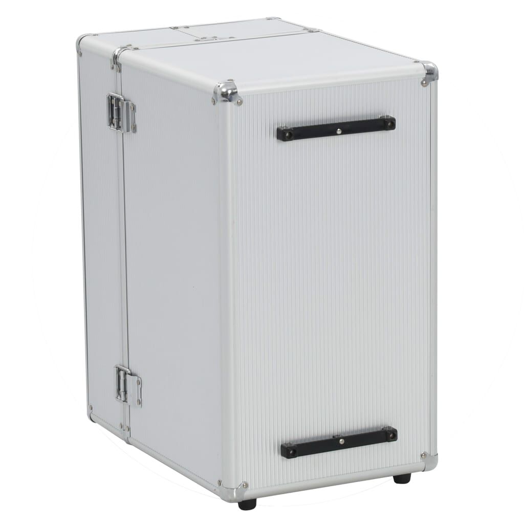 vidaXL Pilot Trolley 47x39x27 cm Silver Aluminium