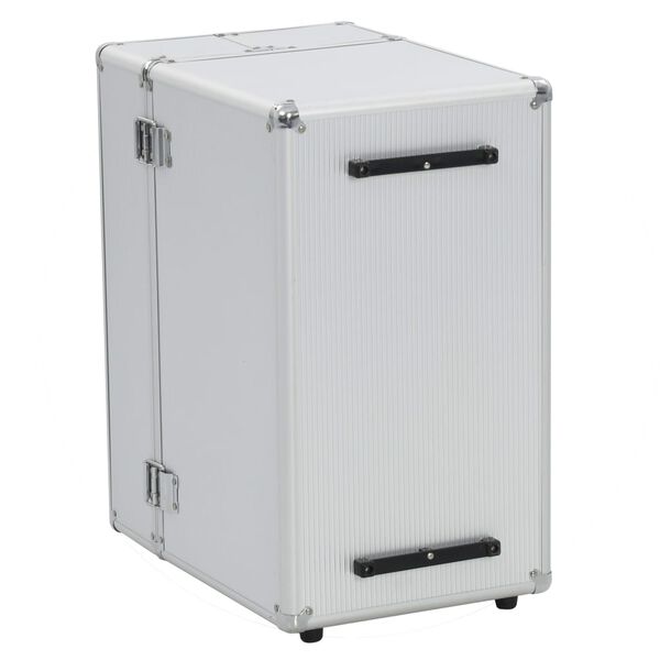 vidaXL Pilot Trolley 47x39x27 cm Silver Aluminium