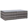 vidaXL 8 Piece Garden Lounge Set with Cushions Poly Rattan Grey