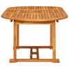 vidaXL 5 Piece Garden Dining Set Solid Wood Acacia and Textilene