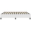 vidaXL Bed Frame without Mattress White 152x203 cm Queen Faux Leather