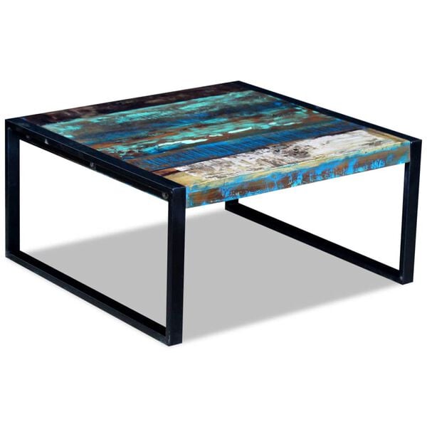 vidaXL Coffee Table Solid Reclaimed Wood 80x80x40 cm