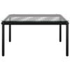 vidaXL 6 Piece Garden Lounge Set with Cushions Black PVC
