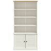 vidaXL Bookcase VIGO White 85x35x170 cm Solid Wood Pine