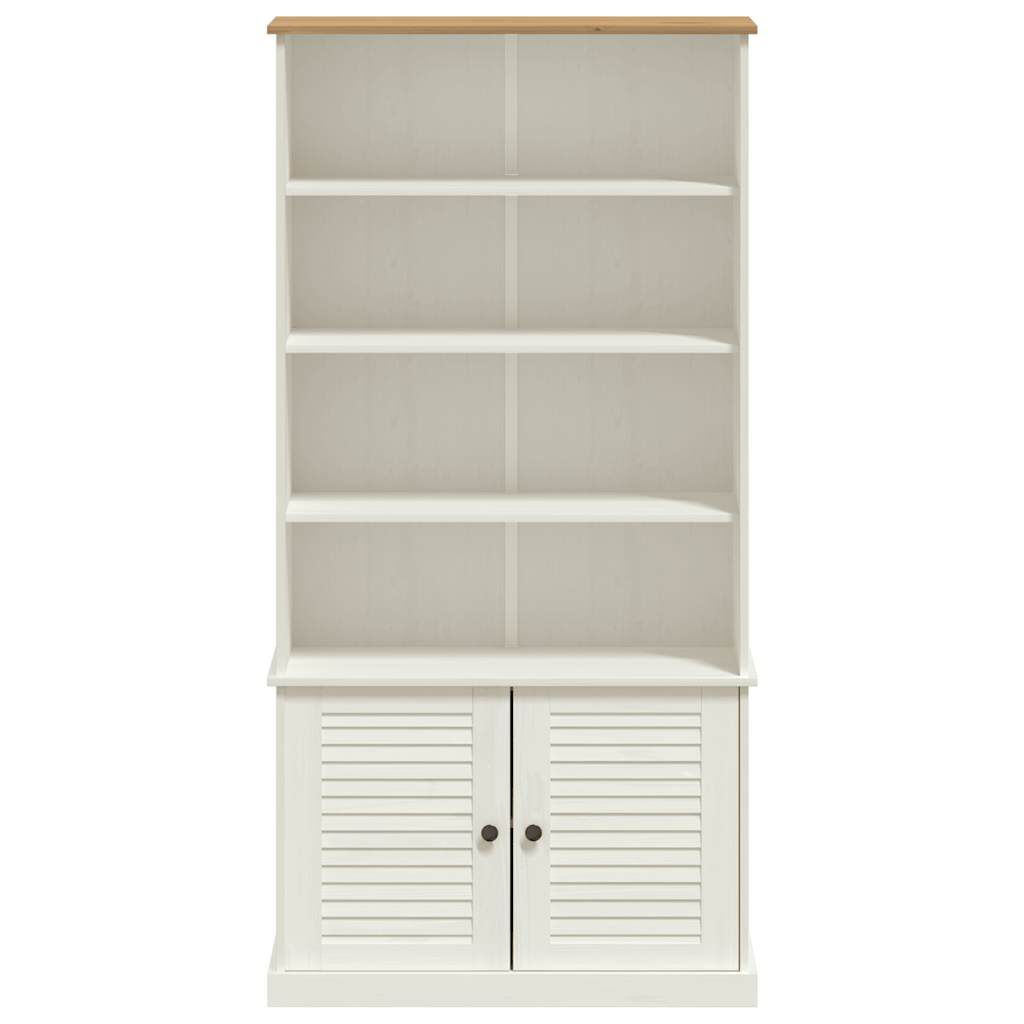 vidaXL Bookcase VIGO White 85x35x170 cm Solid Wood Pine