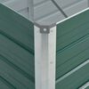 vidaXL Garden Raised Bed Galvanised Steel 320x80x45 cm Green