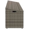 vidaXL Garden Storage Box Grey 220x50x58 cm Poly Rattan