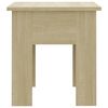 vidaXL Coffee Table Sonoma Oak 40x40x42 cm Engineered Wood