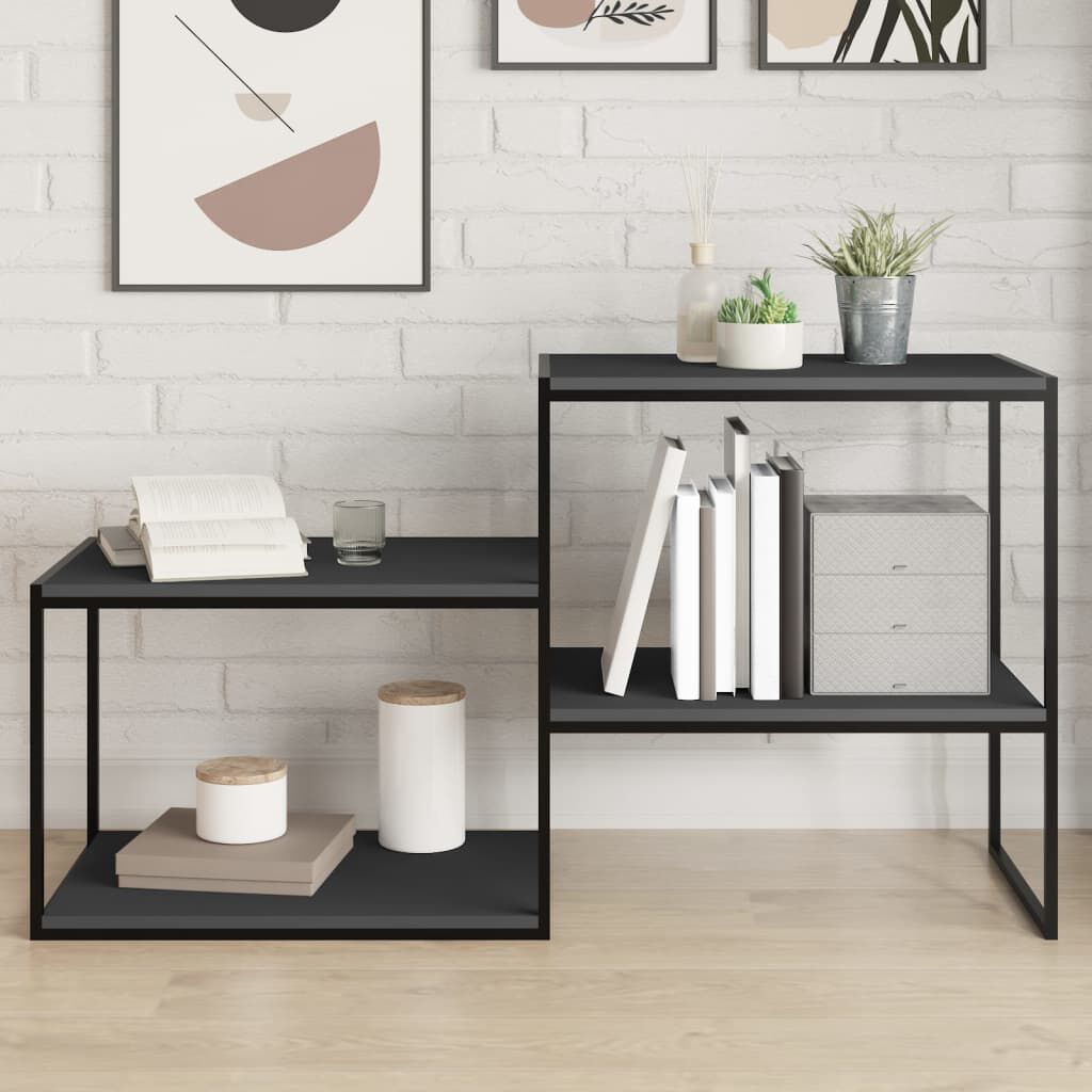 vidaXL Bookshelf Boards 4 pcs Grey 60x40x1.5 cm Engineered Wood