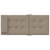 vidaXL Highback Chair Cushions 4 pcs Taupe Oxford Fabric