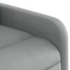vidaXL Stand up Massage Recliner Chair Light Grey Fabric
