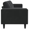 vidaXL Sofa Set Black Velvet