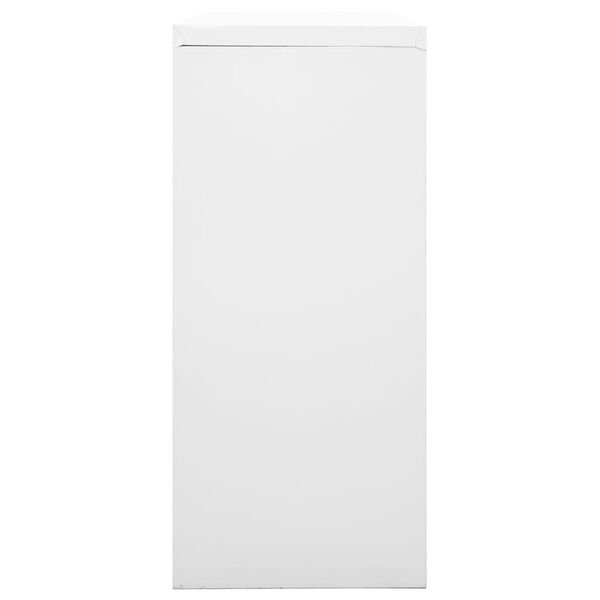 vidaXL Sliding Door Cabinet Grey 90x40x90 cm Steel