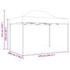 vidaXL Professional Folding Party Tent 3x4 m Steel Blue