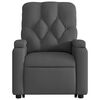 vidaXL Stand up Massage Recliner Chair Dark Grey Fabric