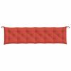 vidaXL Garden Bench Cushion Melange Red 200x50x7 cm Fabric