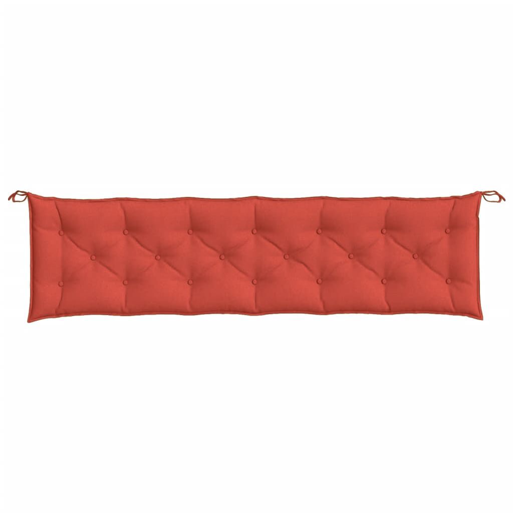 vidaXL Garden Bench Cushion Melange Red 200x50x7 cm Fabric