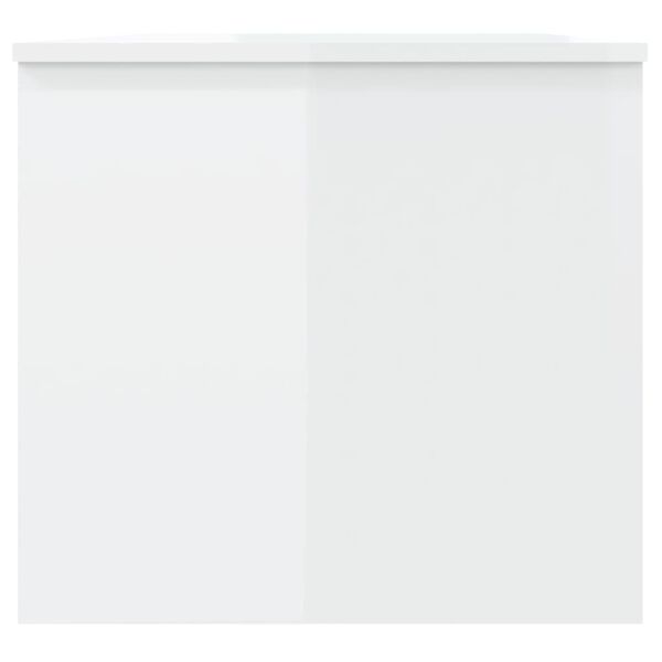 vidaXL Coffee Table High Gloss White 102x50.5x46.5 cm Engineered Wood