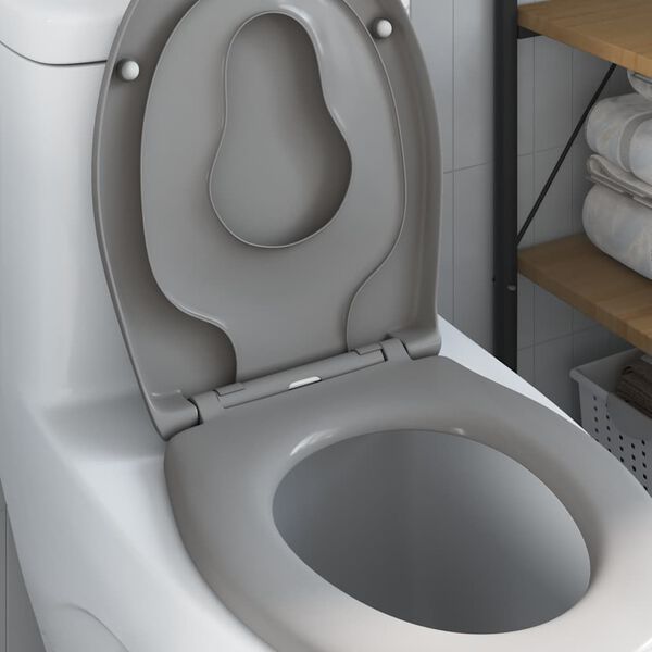 vidaXL Quick Release Toilet suitable for Seat Grey