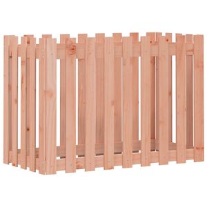 vidaXL Garden Raised Bed with Fence Design 100x50x70 cm Solid Wood Douglas
