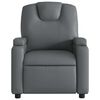 vidaXL Electric Massage Recliner Chair Grey Faux Leather