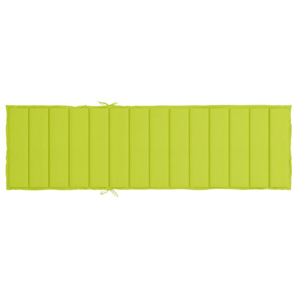 vidaXL Sun Lounger Cushion Bright Green 200x60x3cm Oxford Fabric