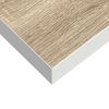 vidaXL Floating Wall Shelf Oak and White 50x23x3.8 cm MDF