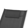 vidaXL Outdoor Rocking Chair Black Textilene