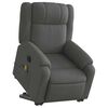 vidaXL Electric Stand up Massage Recliner Chair Dark Grey Fabric