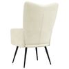 vidaXL Relaxing Chair Cream White Velvet