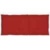 vidaXL Garden Chairs 2 pcs with Red Cushions Solid Teak Wood