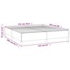 vidaXL Bed Frame without Mattress Dark Grey 152x203 cm Queen Fabric