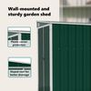 vidaXL Wall-mounted Garden Shed Green 118x194x178 cm Galvanised Steel