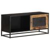 vidaXL TV Cabinet 90x30x40 cm Rough Mango Wood