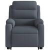vidaXL Electric Stand up Massage Recliner Chair Dark Grey Velvet