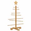 vidaXL Wooden Christmas Tree with Stand Brown 75 cm Bamboo