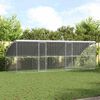vidaXL Chicken Cage 3 pcs Silver 600 x 200 x 198.5 cm Galvanised Steel