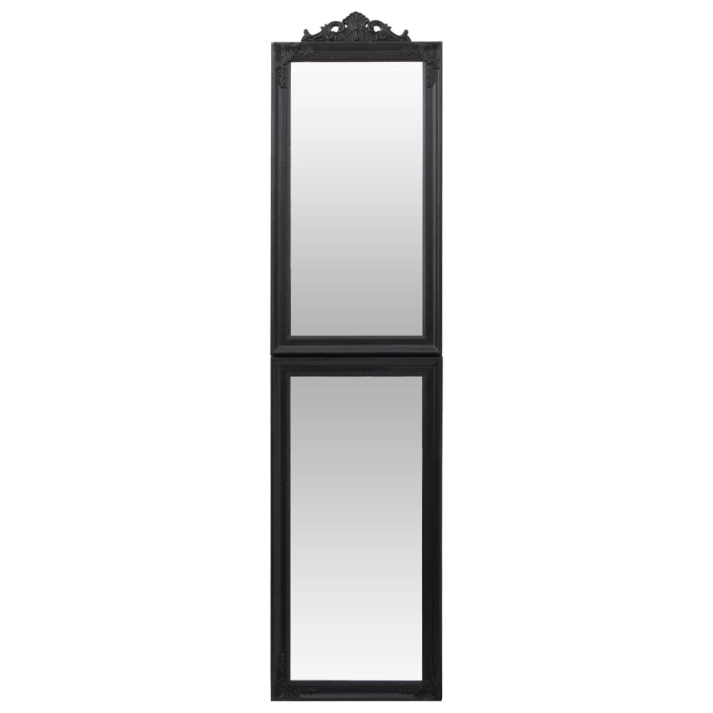 vidaXL Free-Standing Mirror Black 40x160 cm