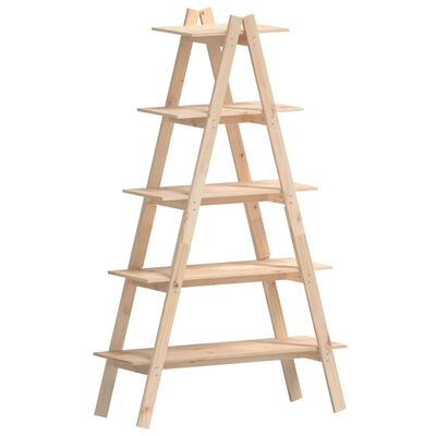 vidaXL 5-Tier Shelf A-shape 110x40x180.5 cm Solid Wood Pine