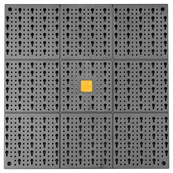 vidaXL Tool Wall 500x1000 mm 50 Hooks PP