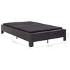 vidaXL 2-Person Sunbed with Cushion Black Poly Rattan