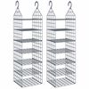 vidaXL Hanging Closet Organiser with 7 Shelves 2 pcs