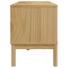 vidaXL TV Cabinet FLORO Wax Brown 114x43x55 cm Solid Pine Wood