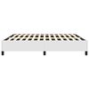vidaXL Bed Frame without Mattress White California King Faux Leather
