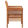 vidaXL Garden Dining Chairs with Cushions 8 pcs Solid Wood Acacia