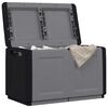 vidaXL Garden Storage Box 96x53x57 cm 230 L Dark Grey and Black