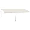 vidaXL Awning Post Set White 600x245 cm Iron